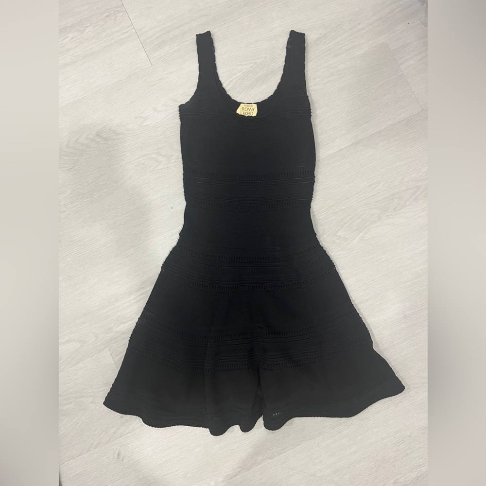 Rony Kobo A-line dress viscose fabric with knit pattern size S